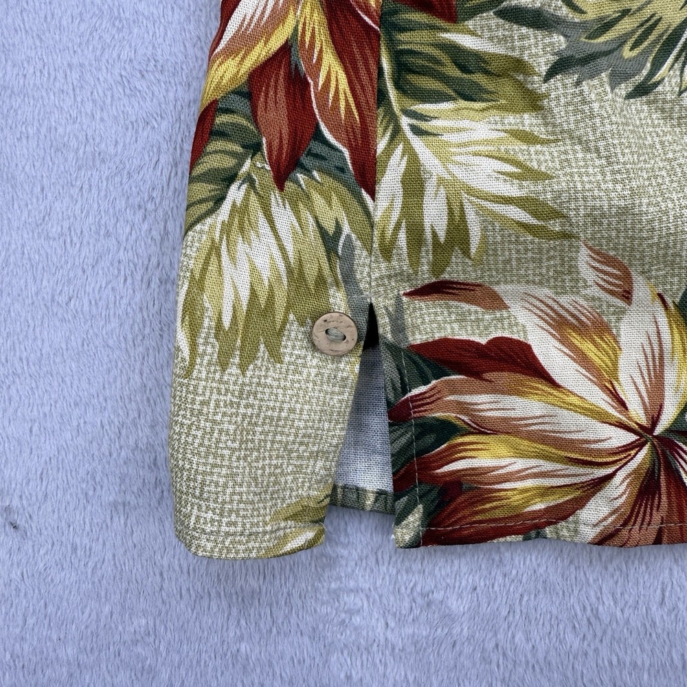 Koret Womens Button Up Shirt Multicolor Hawaiian Short Sleeve Roll Tab 20W‎ NWT - Picture 3 of 13